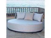 Лаунж-диван плетеный с подушками Skyline Design Windsor алюминий, искусственный ротанг, sunbrella серебряный орех, бежевый Фото 8