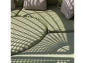 Банкетка плетеная с подушкой Skyline Design Sochi алюминий, искусственный ротанг, sunbrella белый, бежевый Фото 7
