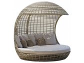 Лаунж-диван плетеный с подушками Skyline Design Cancun алюминий, искусственный ротанг, sunbrella белый, бежевый Фото 1
