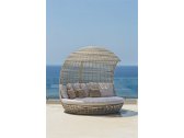 Лаунж-диван плетеный с подушками Skyline Design Cancun алюминий, искусственный ротанг, sunbrella белый, бежевый Фото 8