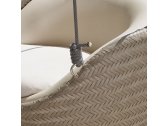Кресло подвесное плетеное с подушками Skyline Design Easy алюминий, искусственный ротанг, sunbrella бежевый Фото 8