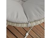 Лаунж-кресло плетеное с подушками Skyline Design Luna алюминий, искусственный ротанг, sunbrella белый, бежевый Фото 9