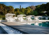 Шезлонг-лежак двухместный с навесом Ibiza Ibiza XL 180 алюминий, сталь, дралон тортора, белый Фото 10