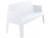 Диван пластиковый Siesta Contract Box Sofa полипропилен белый Фото 5