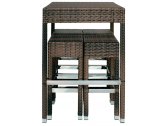 Комплект плетеной барной мебели Rossanese Sets алюминий, искусственный ротанг коричневый Фото 1