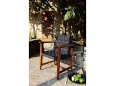 Кресло плетеное La Romana Legno Sorrento ироко, полипропиленовый канат Фото 4