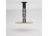 Стол обеденный подвесной Orsenigo Air сталь, закаленное стекло Фото 4