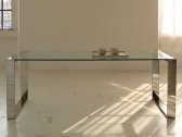 Стол стеклянный Orsenigo Ring сталь, закаленное стекло Фото 1