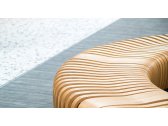 Скамья деревянная для зала ожидания Green Furniture Nova C Curved 45° сталь, шпон бука, шпон дуба, полиуретан высокой плотности Фото 9