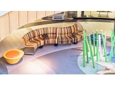 Скамья деревянная для зала ожидания Green Furniture Nova C Back Convex 45° сталь, шпон бука, шпон дуба, полиуретан высокой плотности Фото 38