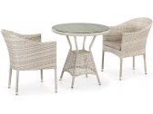 Комплект плетеной мебели Afina T705ANT/Y350-W85 2Pcs Latte  искусственный ротанг, сталь латте Фото 1