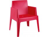 Кресло пластиковое Siesta Contract Box полипропилен красный Фото 1