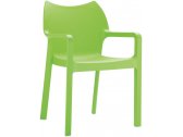 Кресло пластиковое Siesta Contract Diva стеклопластик зеленый Фото 1