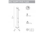 Душ солнечный Arkema Big Happy Five F 620 полиэтилен высокой плотности белый Фото 2