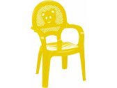 Кресло пластиковое детское Siesta Garden Panda пластик желтый Фото 1