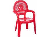 Кресло пластиковое детское Siesta Garden Panda пластик красный Фото 1