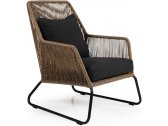 Кресло плетеное с подушками BraFab Midway алюминий, искусственный ротанг, олефин коричневый, антрацит Фото 1