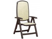 Кресло пластиковое складное Nardi Delta полипропилен, текстилен кофе, бежевый Фото 1