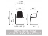 Кресло мягкое Profim Com K32V1 2P металл, фанера, пластик, ткань, пенополиуретан Фото 3