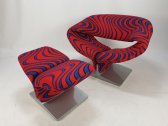 Кресло мягкое Artifort Ribbon мультиплекс, металл, ткань Фото 11