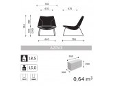 Лаунж-кресло мягкое Profim Chic Lounge A20V3 металл, ткань, пенополиуретан Фото 4