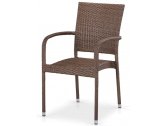 Кресло плетеное Afina Y376B-W773 Brown сталь, искусственный ротанг коричневый Фото 1