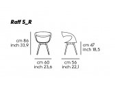 Кресло пластиковое MIDJ Raff S L BD ясень, полиуретан Фото 2