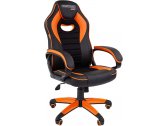 Кресло компьютерное Chairman Game 16 металл, пластик, экокожа, пенополиуретан черный/оранжевый Фото 1