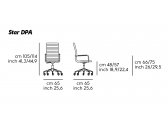 Кресло компьютерное MIDJ Star DPA TS сталь, ткань Фото 2