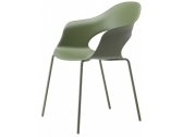 Кресло пластиковое Scab Design Lady B Go Green сталь, технополимер оливковый Фото 11