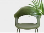 Кресло пластиковое Scab Design Lady B Go Green сталь, технополимер оливковый Фото 5