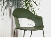 Кресло пластиковое Scab Design Lady B Go Green сталь, технополимер оливковый Фото 7