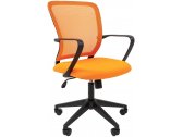 Кресло компьютерное Chairman 698 металл, пластик, ткань, сетка, пенополиуретан черный, оранжевый Фото 1