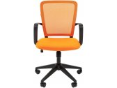 Кресло компьютерное Chairman 698 металл, пластик, ткань, сетка, пенополиуретан черный, оранжевый Фото 2