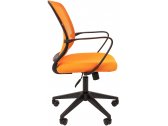 Кресло компьютерное Chairman 698 металл, пластик, ткань, сетка, пенополиуретан черный, оранжевый Фото 4