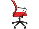 Кресло компьютерное Chairman 698 металл, пластик, ткань, сетка, пенополиуретан черный, красный Фото 4