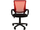 Кресло компьютерное Chairman 969 металл, пластик, ткань, сетка, пенополиуретан черный, красный Фото 2