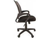 Кресло компьютерное Chairman 696 Black металл, пластик, ткань, сетка, пенополиуретан черный, серый Фото 4