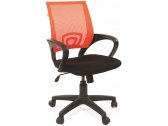 Кресло компьютерное Chairman 696 Black металл, пластик, ткань, сетка, пенополиуретан черный, оранжевый Фото 1