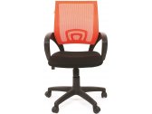 Кресло компьютерное Chairman 696 Black металл, пластик, ткань, сетка, пенополиуретан черный, оранжевый Фото 2