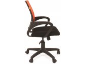 Кресло компьютерное Chairman 696 Black металл, пластик, ткань, сетка, пенополиуретан черный, оранжевый Фото 4