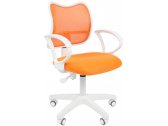 Кресло компьютерное Chairman 450 LT White металл, пластик, ткань, сетка, пенополиуретан белый, оранжевый Фото 1