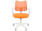 Кресло компьютерное Chairman 450 LT White металл, пластик, ткань, сетка, пенополиуретан белый, оранжевый Фото 2