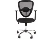 Кресло компьютерное Chairman 451 металл, пластик, ткань, сетка, пенополиуретан хромированный, черный Фото 2