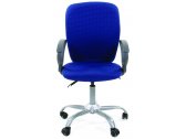 Кресло компьютерное Chairman 9801 металл, пластик, ткань, пенополиуретан серебристый, голубой Фото 2