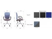 Кресло компьютерное Chairman 9801 металл, пластик, ткань, пенополиуретан серебристый, серый Фото 3