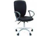 Кресло компьютерное Chairman 9801 металл, пластик, ткань, пенополиуретан серебристый, серый Фото 1