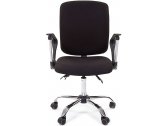 Кресло компьютерное Chairman 9801 Chrome металл, пластик, ткань, пенополиуретан хромированный, черный Фото 4