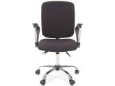 Кресло компьютерное Chairman 9801 Chrome металл, пластик, ткань, пенополиуретан хромированный, серый Фото 4