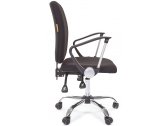 Кресло компьютерное Chairman 9801 Chrome металл, пластик, ткань, пенополиуретан хромированный, серый Фото 2
